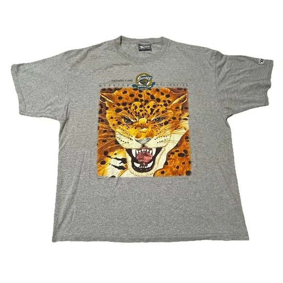 Jacksonville Jaguars Original Vintage 1995 Inaugural Game T Shirt XXL